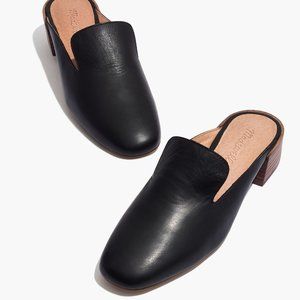 Madewell | The Willa Loafer Mule | Leather | Black | 9.5